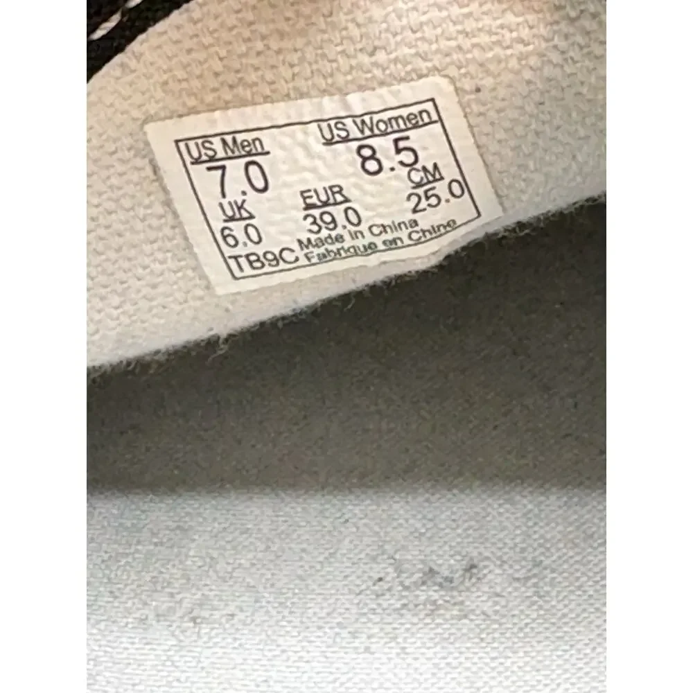 Vans Black Casual Thin Sole Shoes Sneakers Size M 7 W 8.5